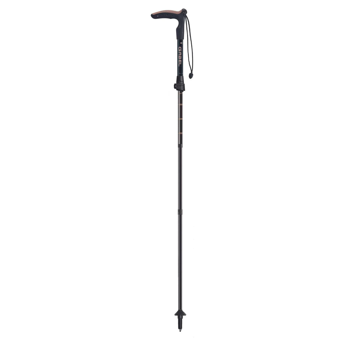 Gabel Trekking Poles Explorer Wired FL XTS Black Folding Telescopic
