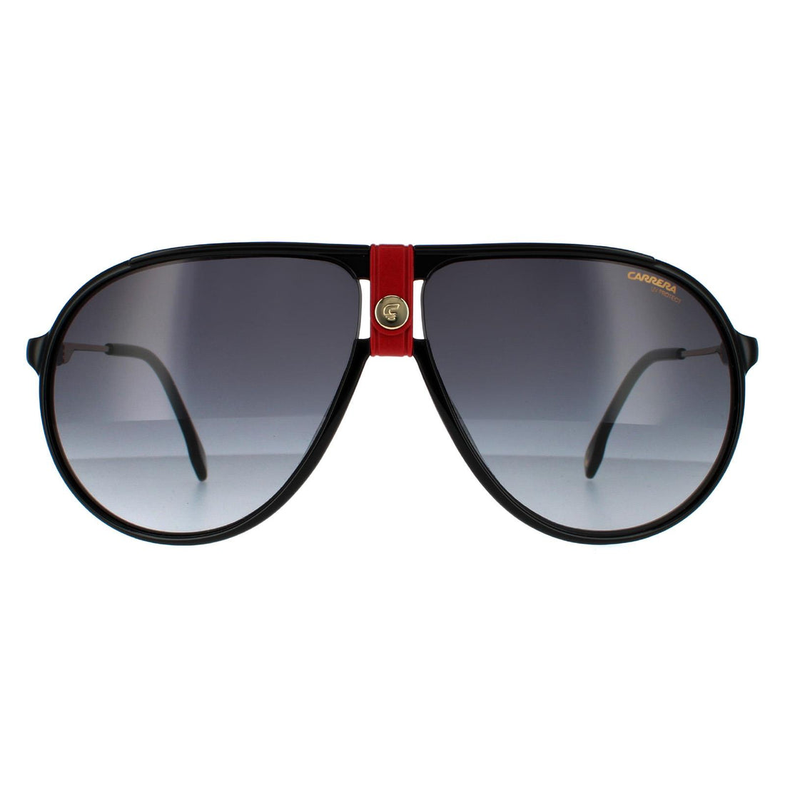Carrera 1034/S Sunglasses Gold Red and Black / Grey Gradient