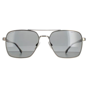 Hugo Boss Sunglasses BOSS 1045/S R81 M9 Matte Ruthenium Grey Polarized