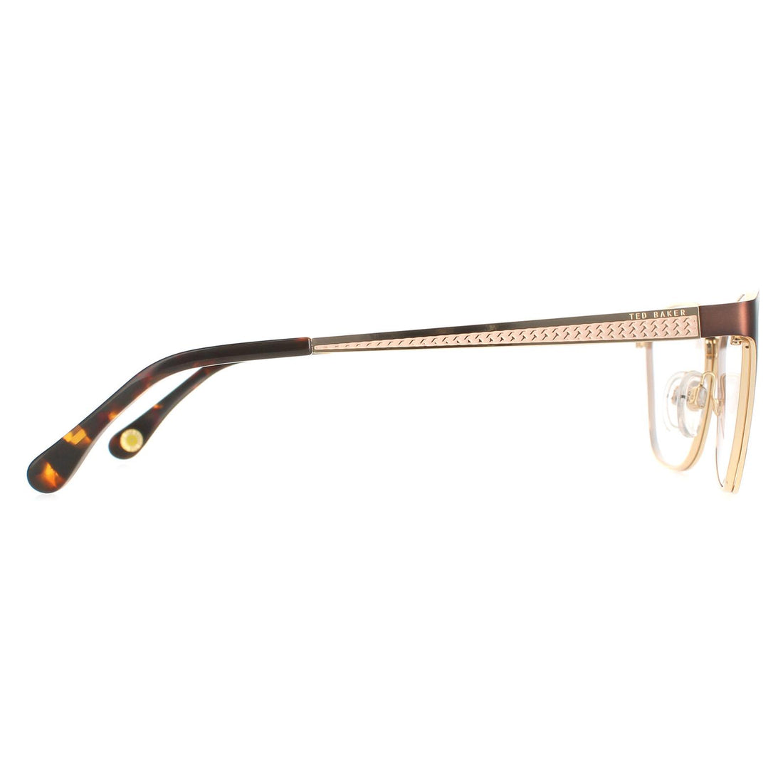 Ted Baker Glasses Frames TB2227 Maddox 104 Brown and Gold Women