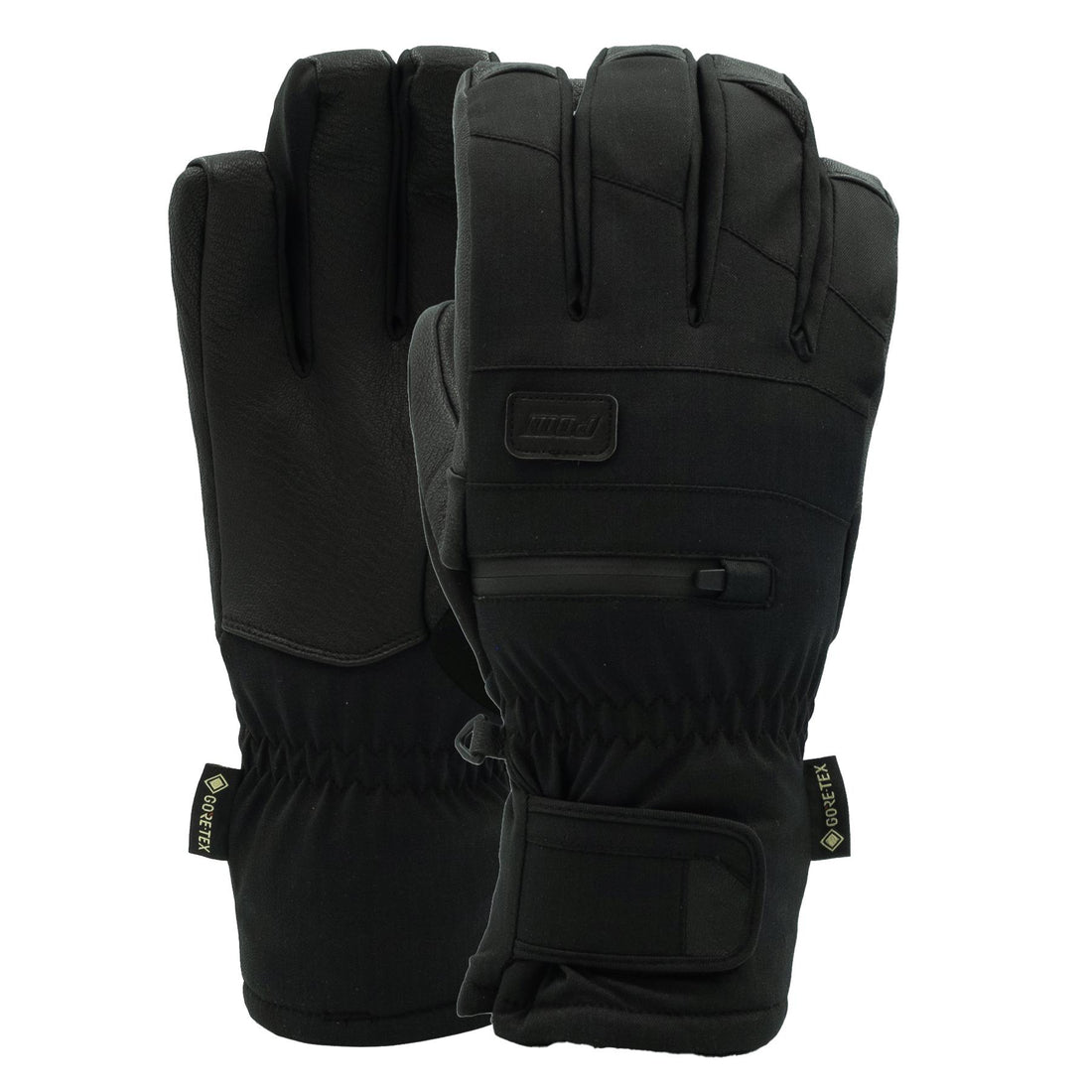 POW Black Wayback GTX Short Mens Gore-Tex Snow Glove - M
