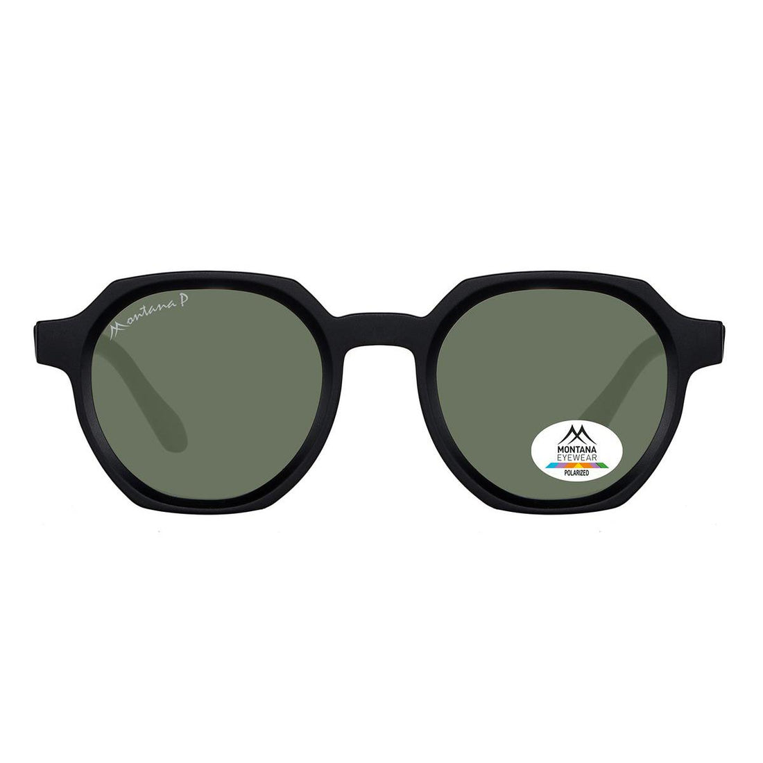 Montana Sunglasses MP62 A Matte Black Green Polarized