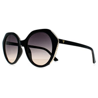 Guess Sunglasses GF6201 01B Shiny Black Blue Pink Gradient
