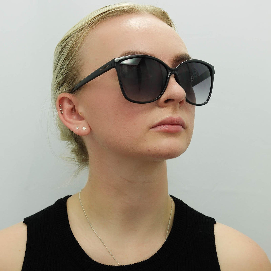 Ted Baker Sunglasses TB1400 Kiara 001 Black Grey Gradient