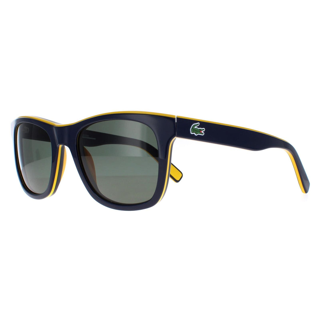 Lacoste Sunglasses L781SP 414 Blue Yellow Blue Grey Green Polarized