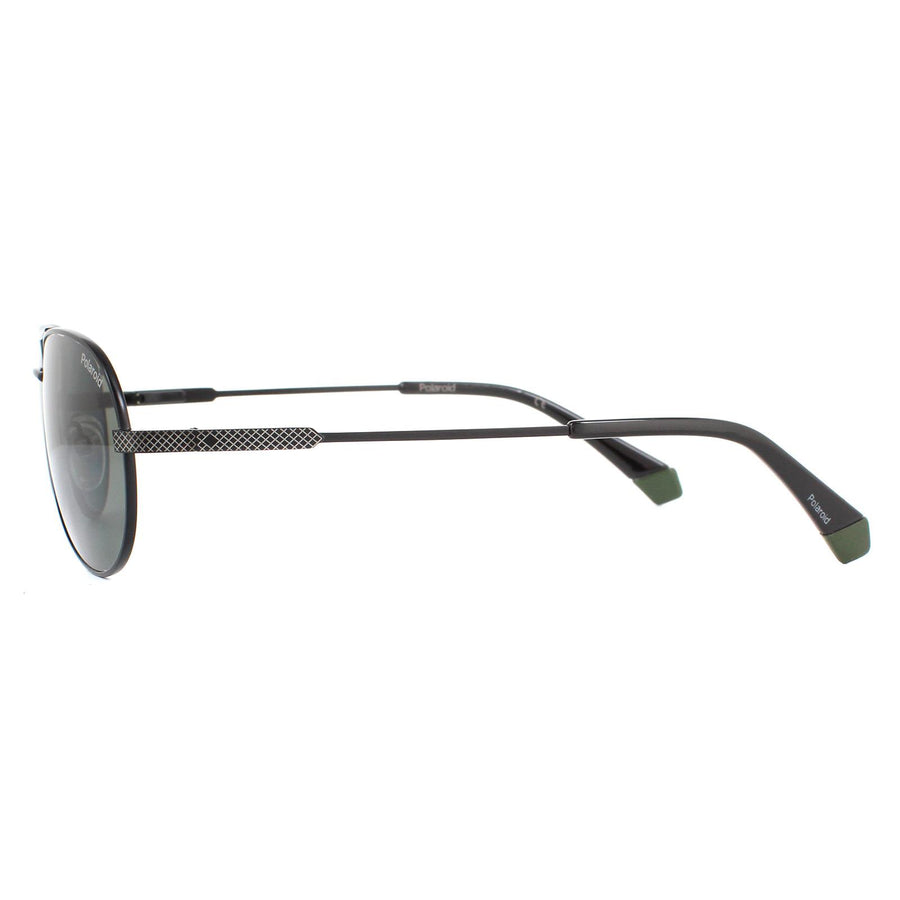 Polaroid Sunglasses PLD 2100/S/X 003 UC Matte Black Green Polarized