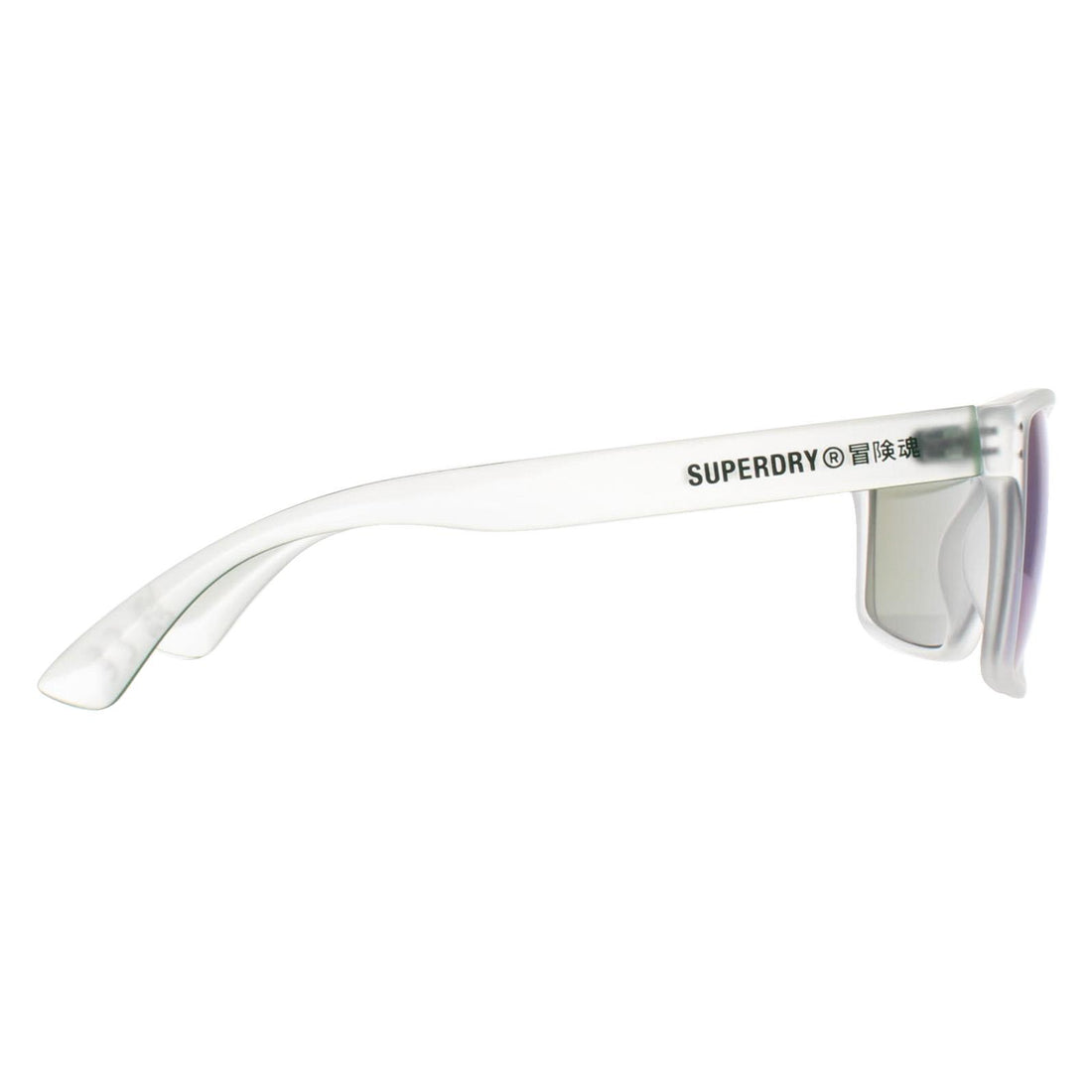 Superdry Sunglasses Kobe 183 Crystal and Green Green Mirror