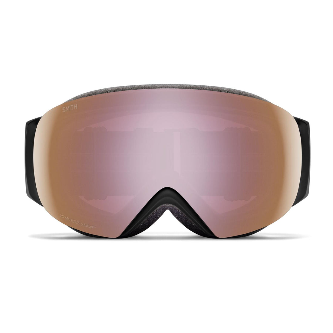 Smith Ski Goggles IO Mag S 0JX M5 Black ChromaPop Everyday Rose Gold Mirror & CP Storm Blue Sensor Mirror