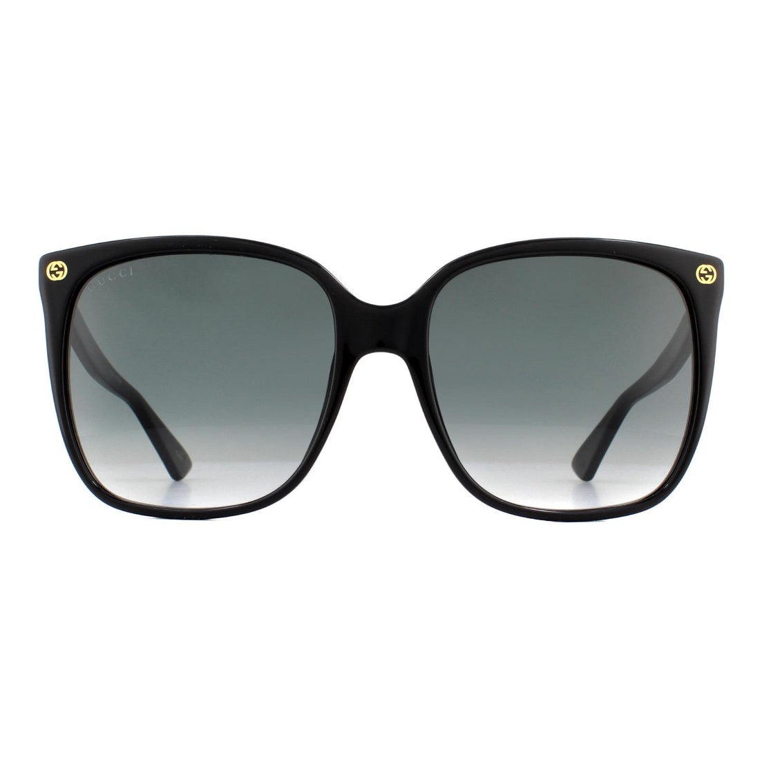 Gucci GG0022S Sunglasses Black Grey Gradient