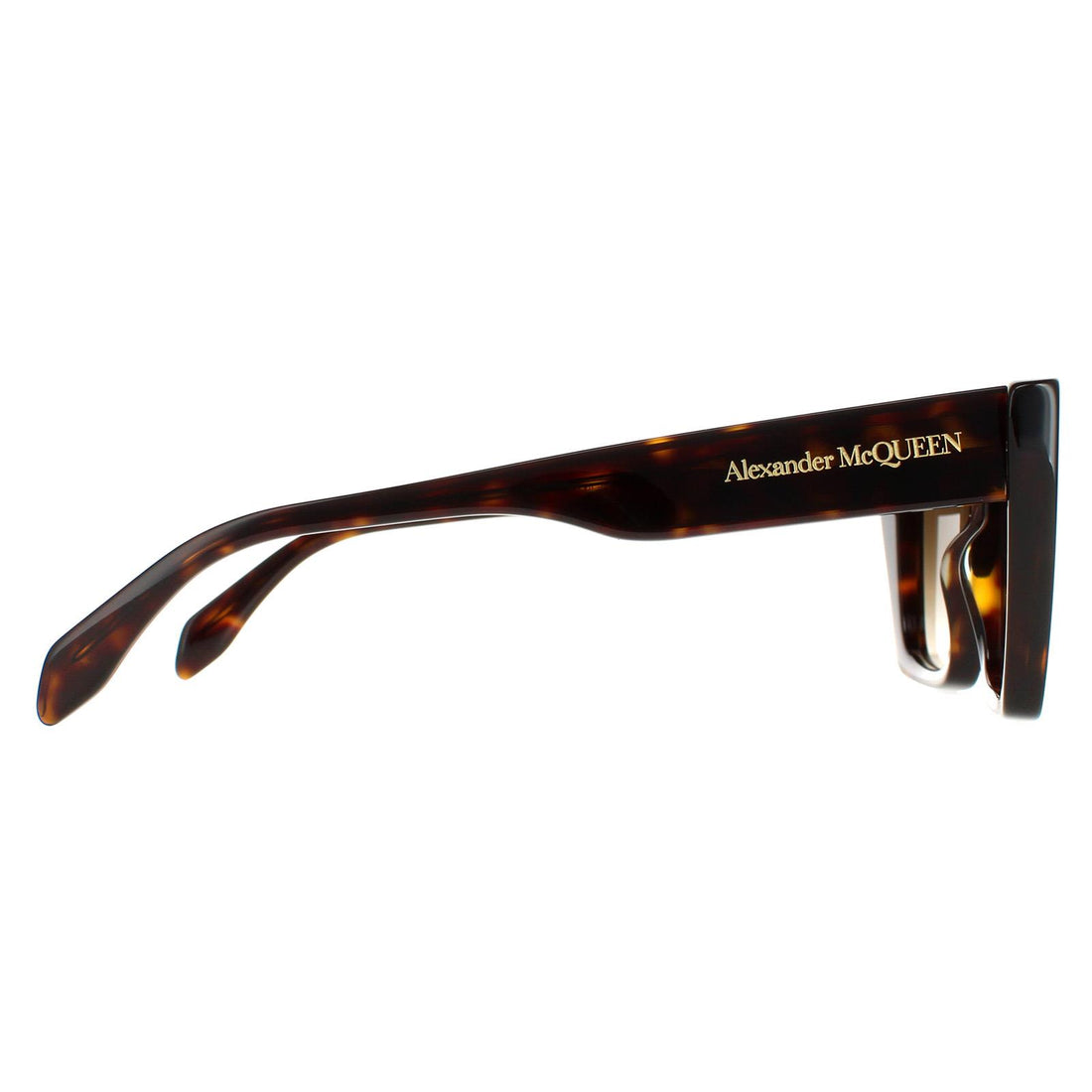 Alexander McQueen Sunglasses AM0299S 002 Dark Havana Brown Gradient