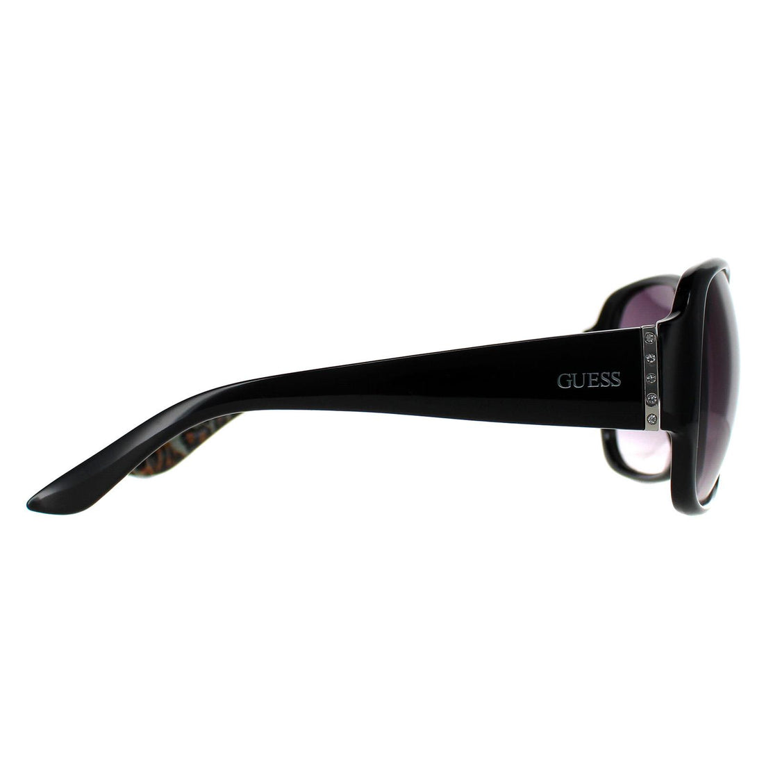 Guess Sunglasses GF0284 01B Shiny Black Smoke Gradient