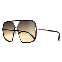 Tom Ford Sunglasses Warren FT0867 01B Shiny Black Smoke Gradient