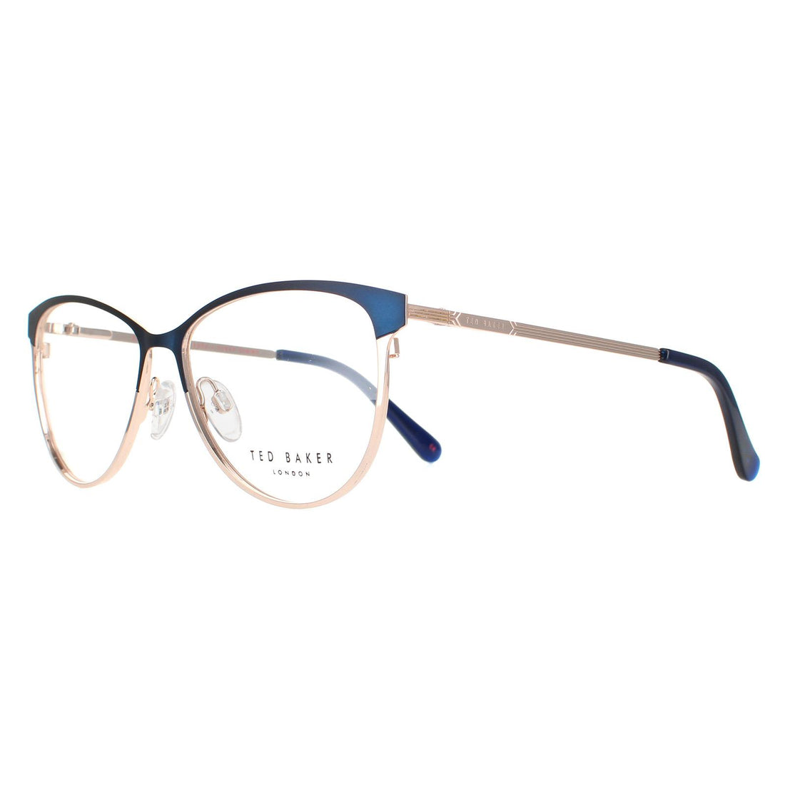 Ted Baker Glasses Frames TB2255 Aure 682 Navy Blue and Gold Women