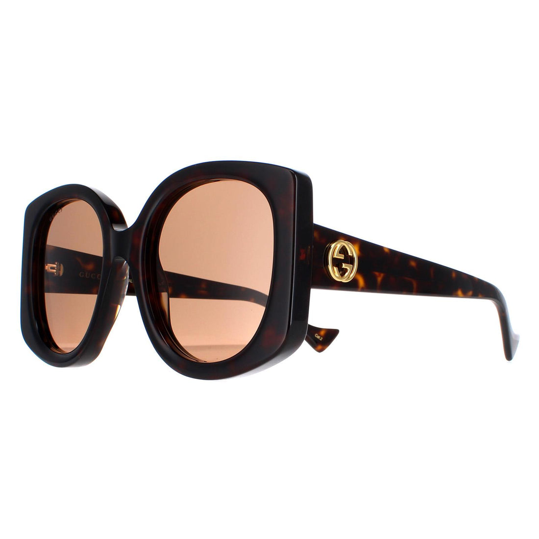 Gucci Sunglasses GG1257S 002 Dark Havana Brown Discounted Sunglasses