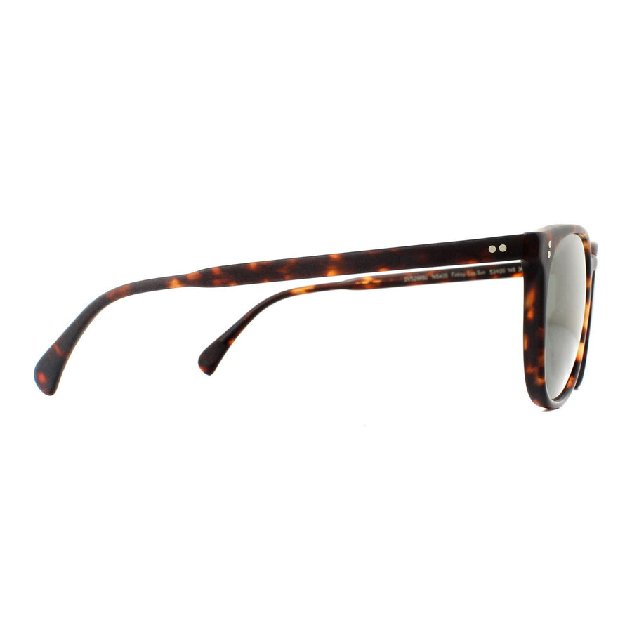 Oliver Peoples Sunglasses Finley ESQ 5298SU 1454O9 Semi Matte Sable Tortoise G15 Goldtone Polarized VFX