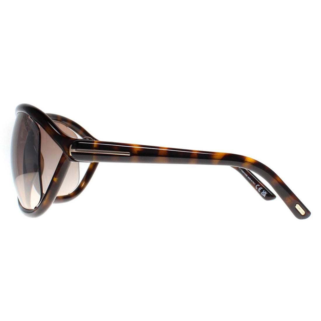 Tom Ford Sunglasses Fernanda FT1069 52G Dark Havana Brown Mirror
