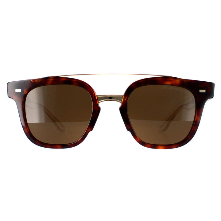 Cutler and Gross Sunglasses 1297 002 Gold Tortoiseshell Brown Brown
