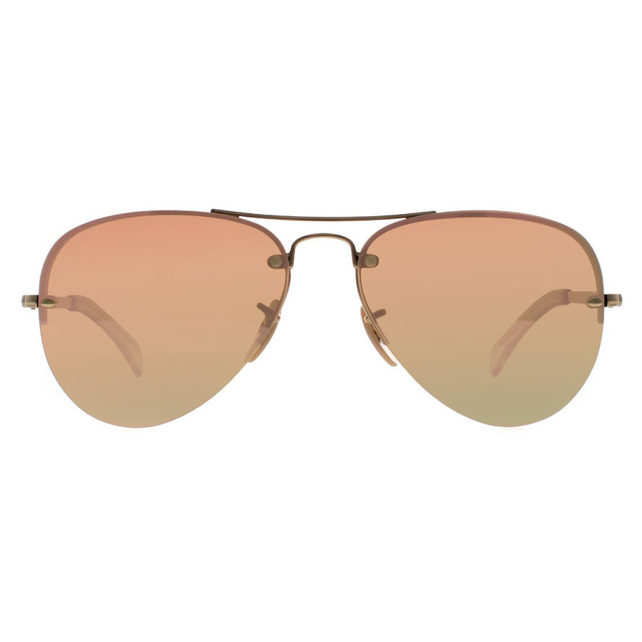 Ray-Ban Sunglasses 3449 001/2Y Gold Copper Mirror