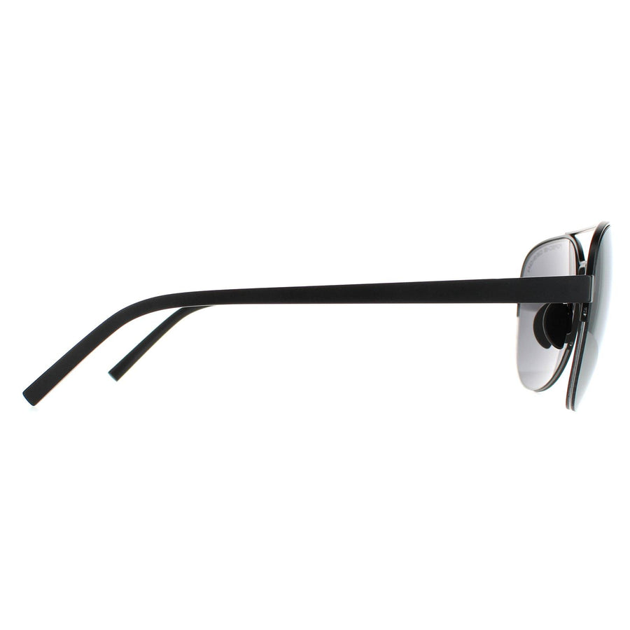 Porsche Design Sunglasses P8676 A Black Mercury Silver Mirror