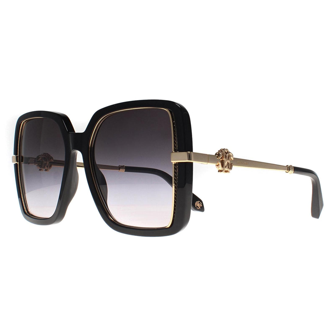 Roberto Cavalli Sunglasses SRC007 0700 Black Grey Gradient