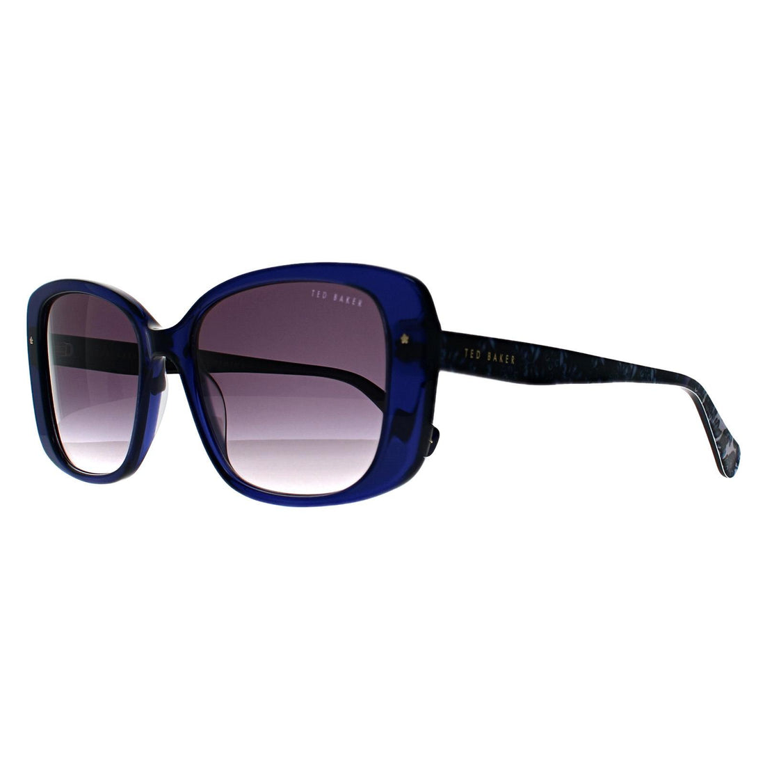 Ted Baker Sunglasses TB1740 Penelope 657 Gloss Crystal Navy Grey Gradient