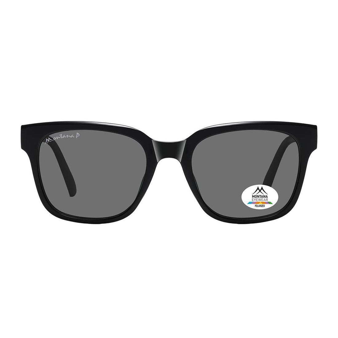Montana Sunglasses MP54  Shiny Black Grey Polarized