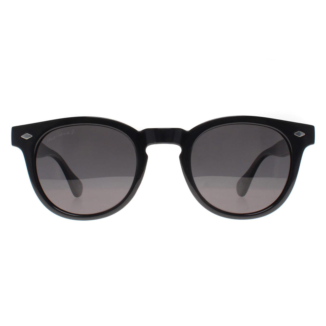 Montana Sunglasses MP191 Shiny Black Smoke Grey Polarized