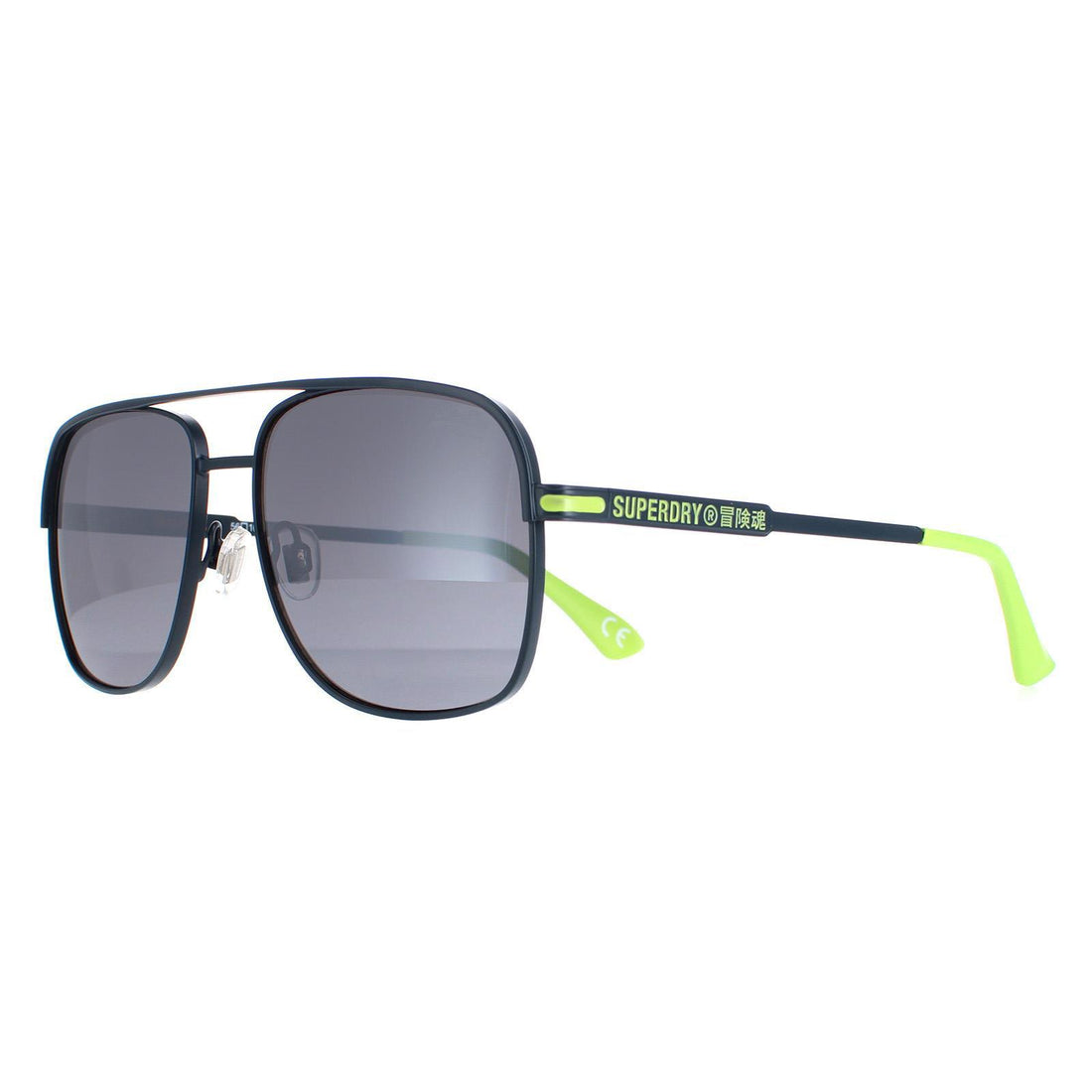 Superdry Sunglasses Miami SDS 006 Black and Green Grey