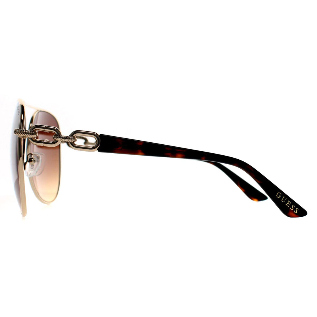 Guess Sunglasses GU00158 33F Shiny Pale Gold Brown Gradient