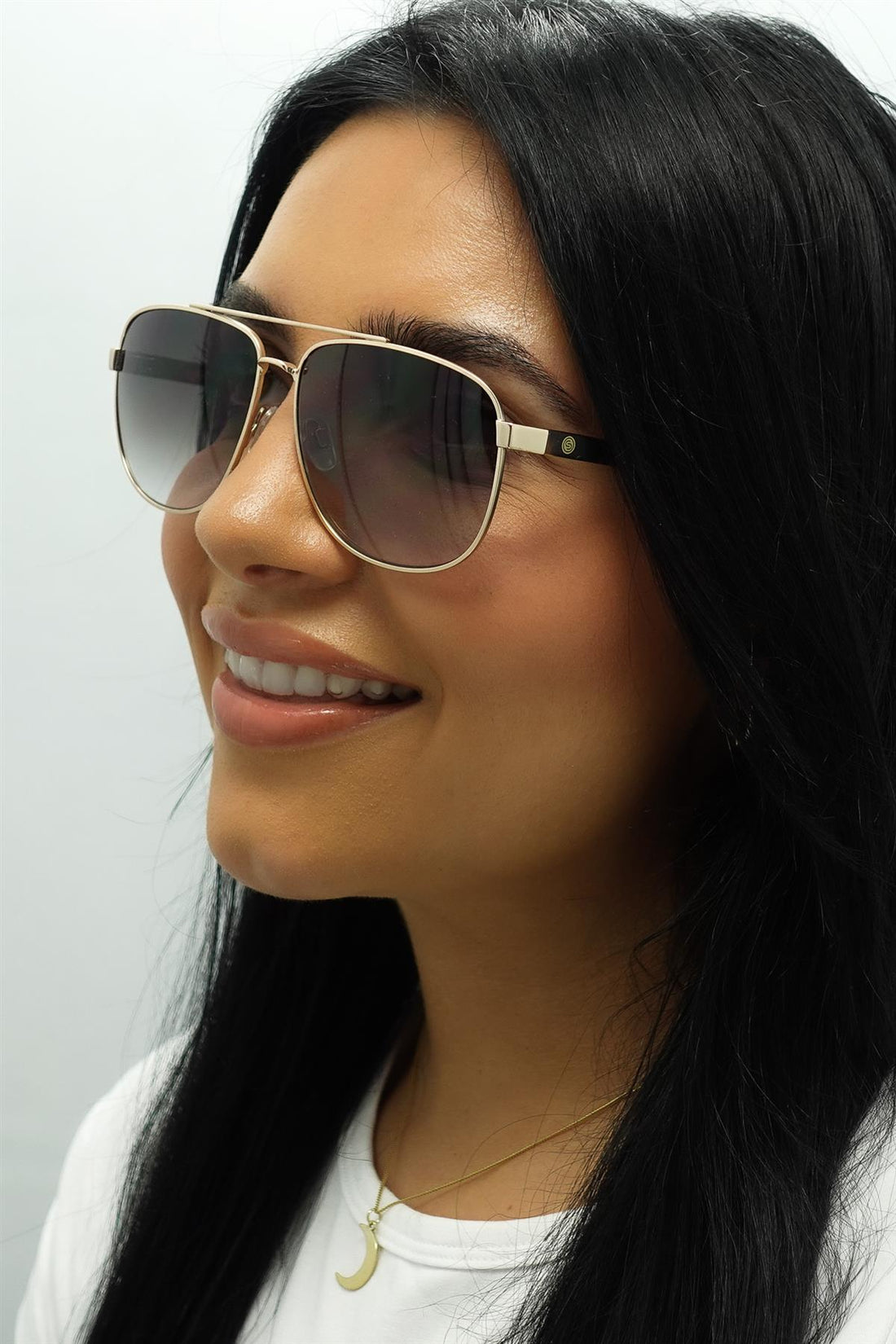 Smarty Sunglasses X1122 B Matte Gold Matte Demi Tortoise Brown Grey