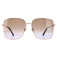 Jimmy Choo Sunglasses HESTER/S VO1 QR Gold Brown Gradient Blue