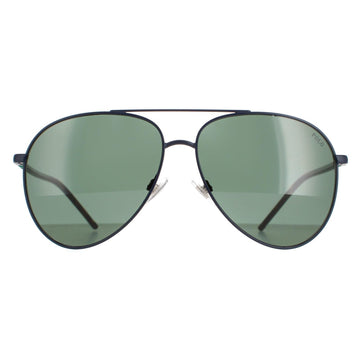 Polo Ralph Lauren PH3131 Sunglasses Matte Navy Blue / Green
