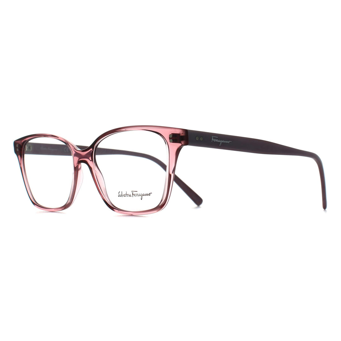 Salvatore Ferragamo Glasses Frames SF2928 610 Transparent Rose Women