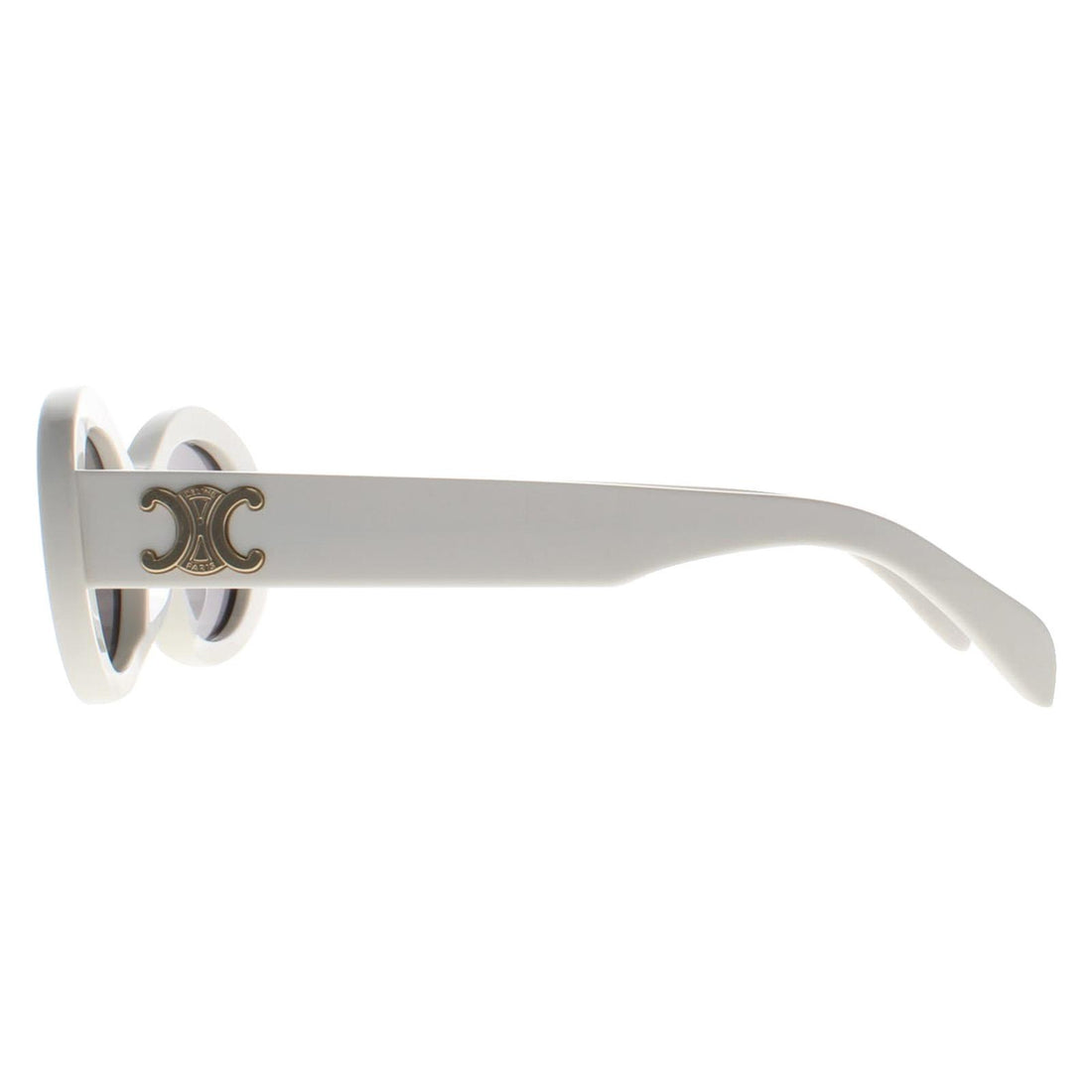 Celine Sunglasses Triomphe CL40194U 25A Ivory Smoke Grey