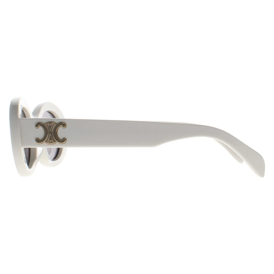 Celine Sunglasses Triomphe CL40194U 25A Ivory Smoke Grey