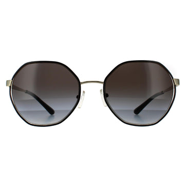 Michael Kors Sunglasses MK1072 10148G Light Gold Black Dark Grey Gradient