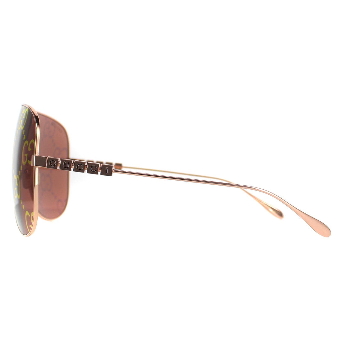 Gucci Sunglasses GG1436S 003 Gold Red