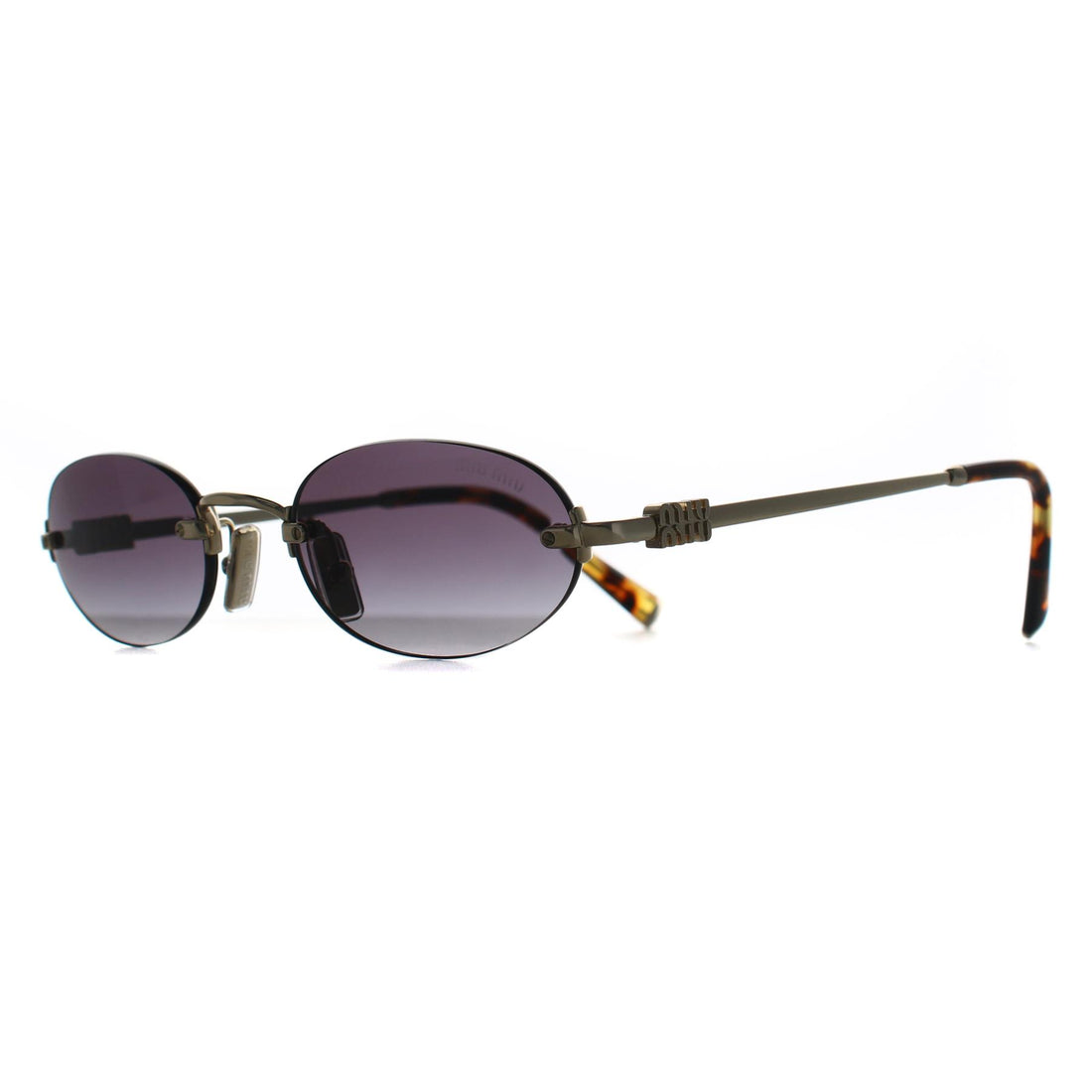 Miu Miu Sunglasses MUA54S ZVN5D1 Pale Gold Grey Gradient