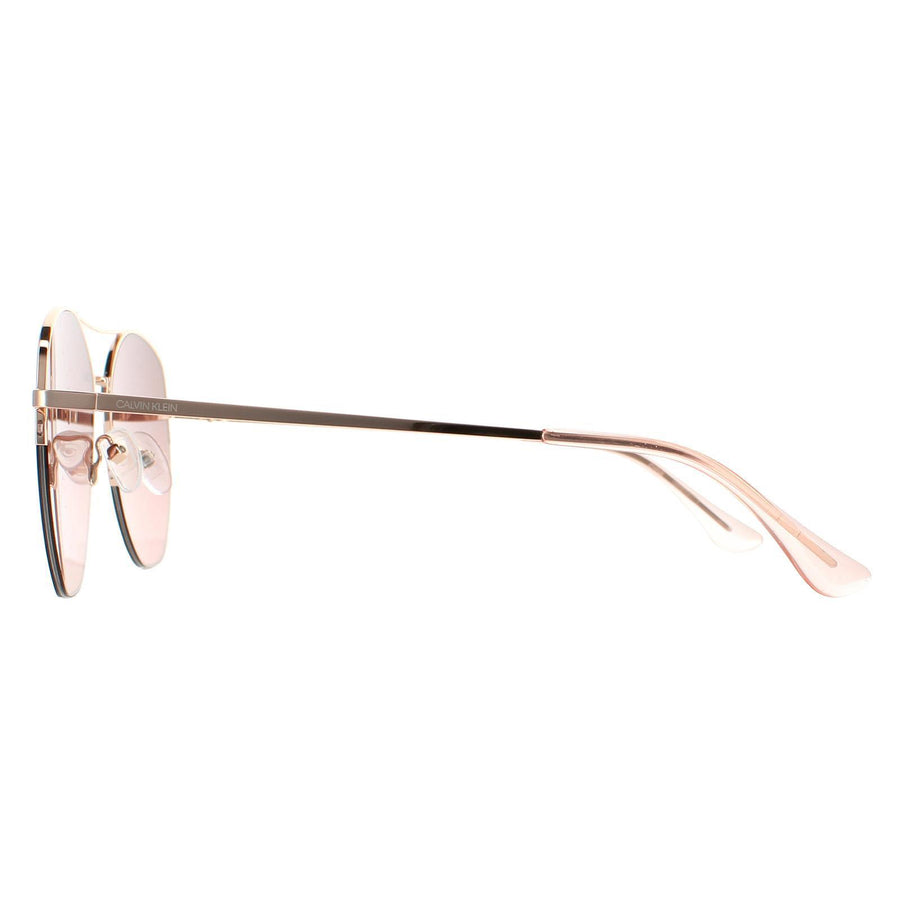 Calvin Klein Sunglasses CK20121S 780 Rose Gold Brown