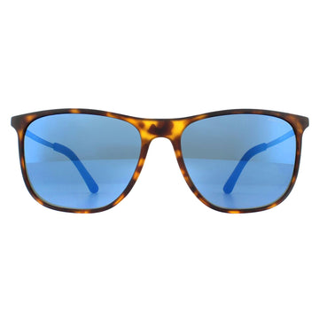 Police Edge 5 SPL567 Sunglasses Havana Rubberized Blue