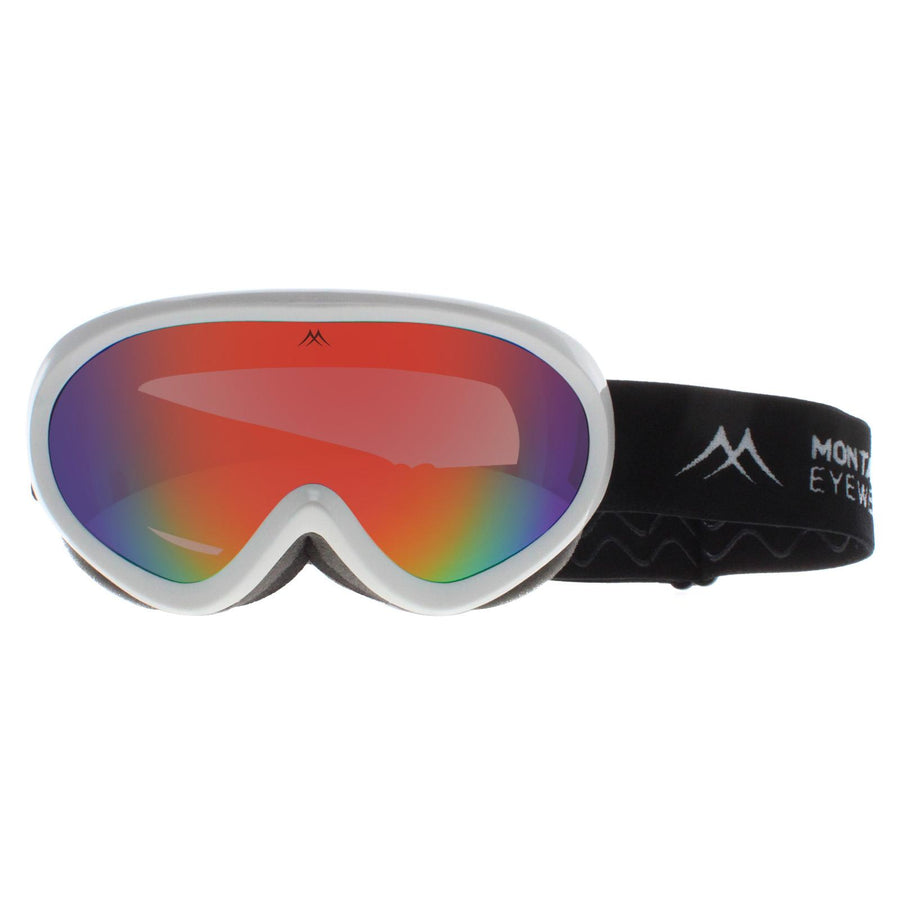 Montana Ski Goggles MG13A A White Revo Blue Cat3