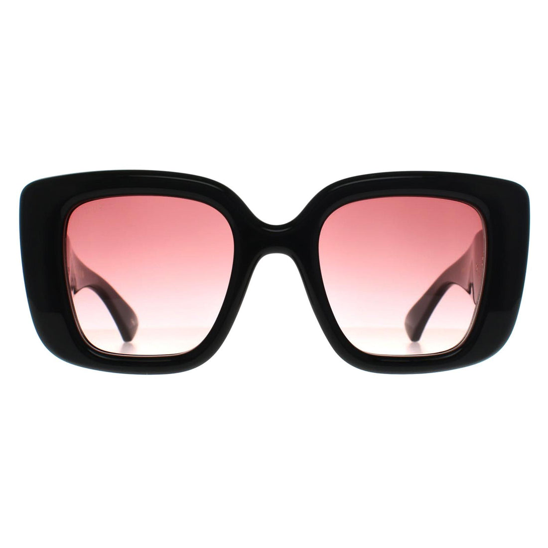 Gucci Sunglasses GG1975S 001 Shiny Black Red Gradient