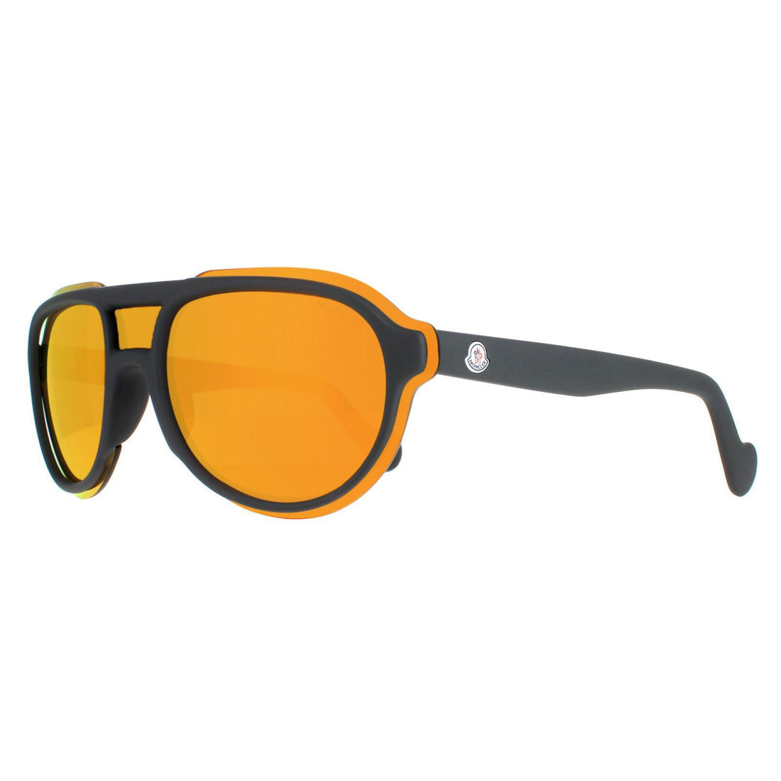 Moncler Sunglasses ML0055 20C Grey Orange Mirror