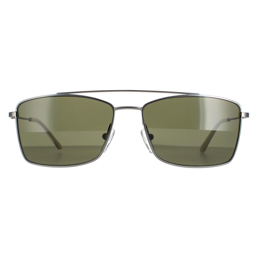 Calvin Klein CK18117S Sunglasses Satin Gunmetal / Green