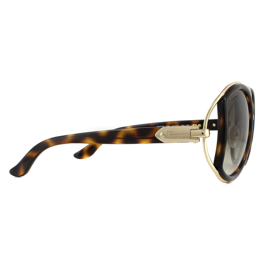 Salvatore Ferragamo Sunglasses SF719S 238 Dark Tortoise Brown Gradient