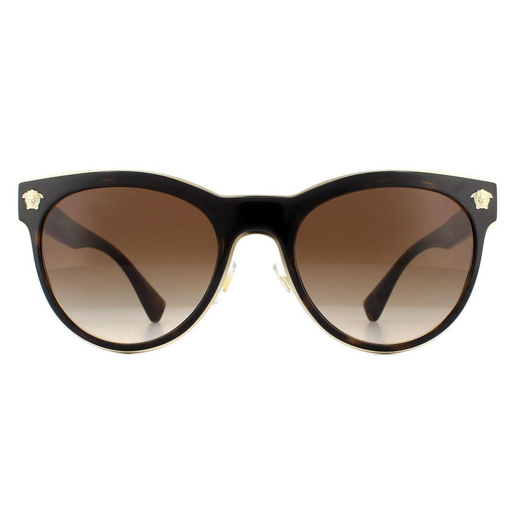 Versace Sunglasses VE2198 125213 Dark Havana Brown Gradient