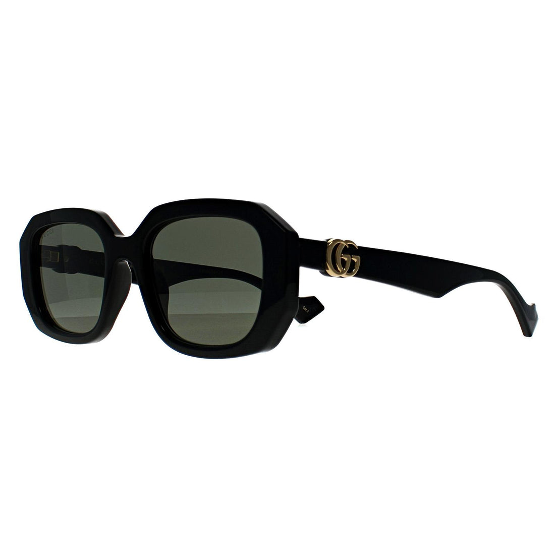 Gucci Sunglasses GG1535S 001 Shiny Black Grey Light Mirror