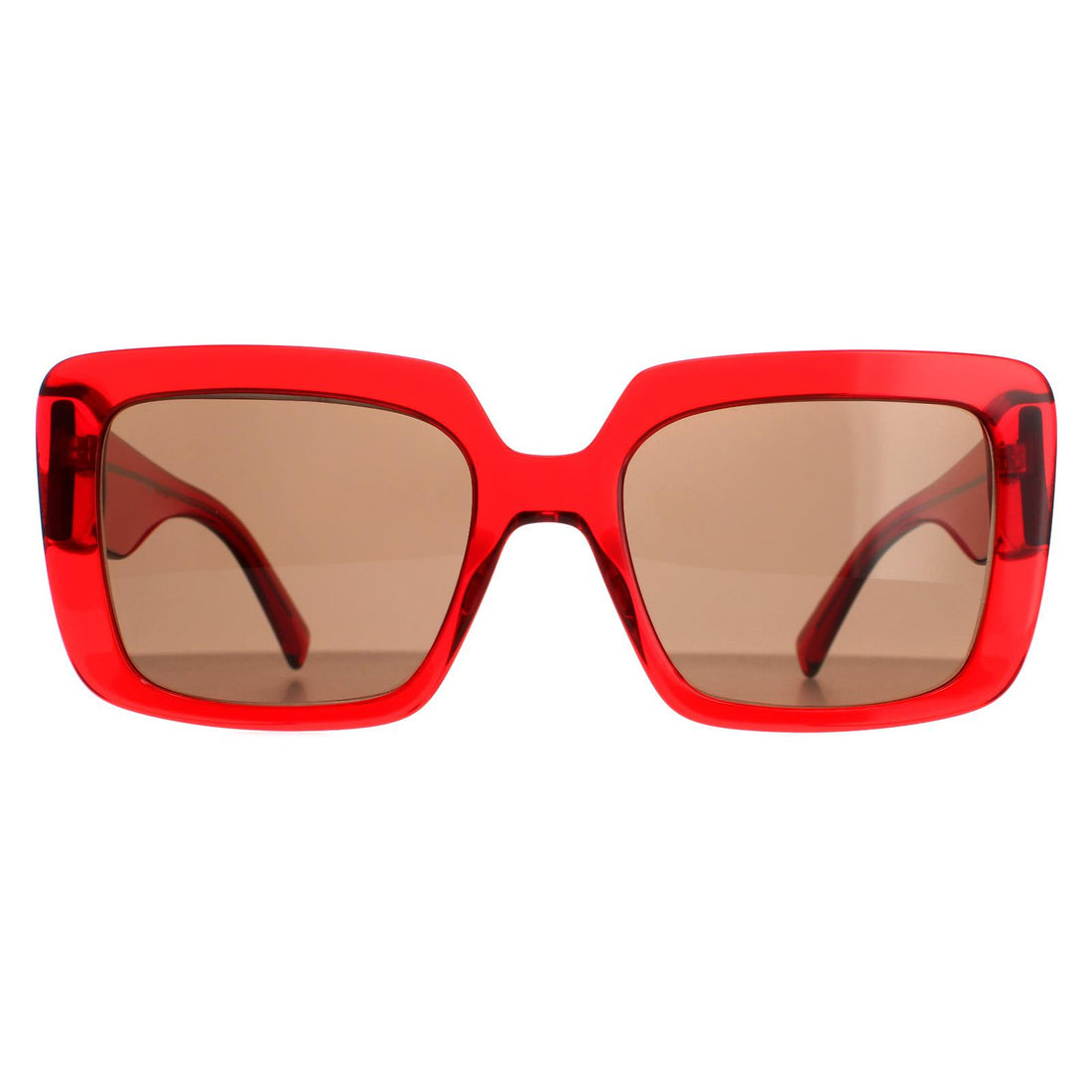 Versace VE4384B Sunglasses Transparent Red / Dark Brown
