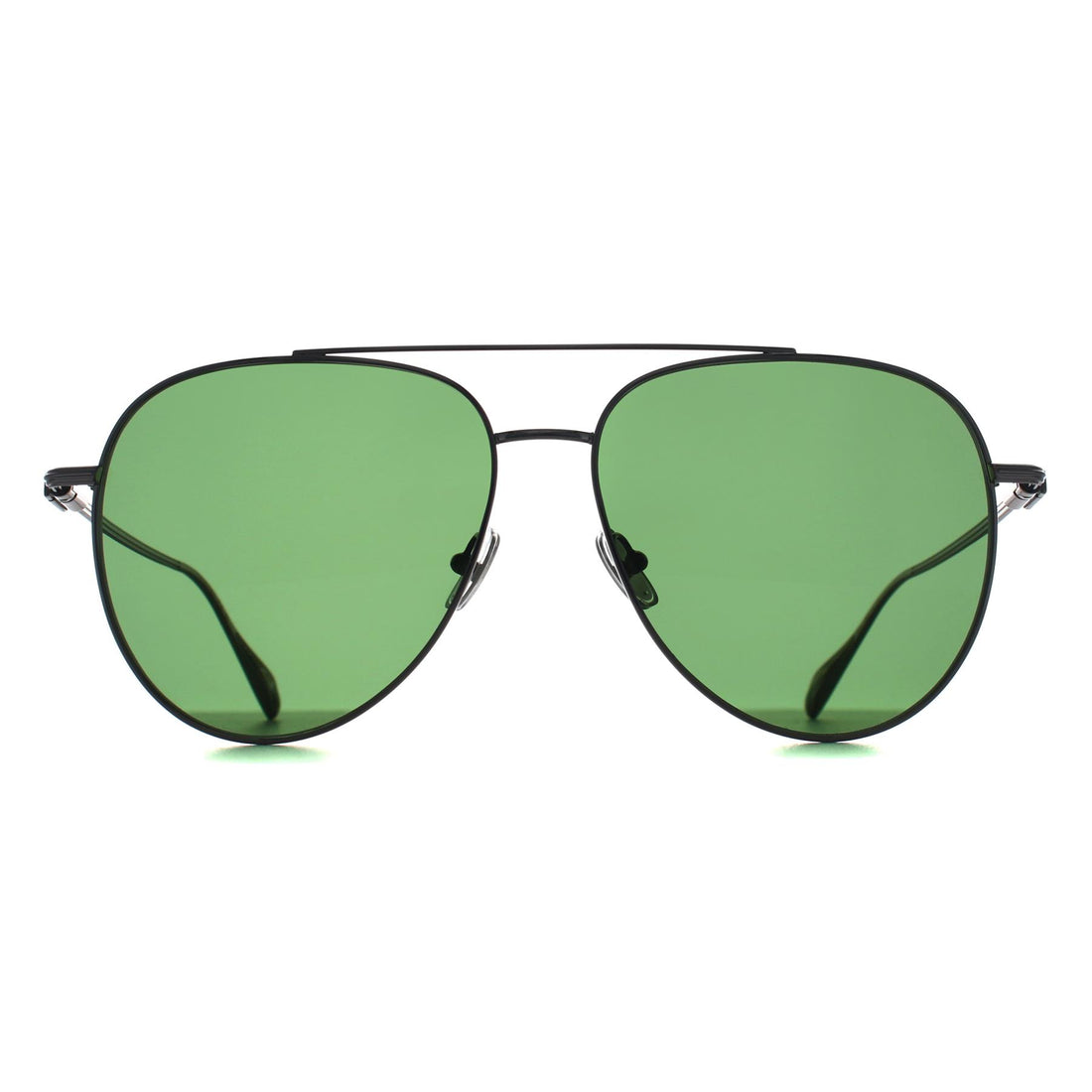 Salvatore Ferragamo Sunglasses SF308S 044 Light Ruthenium Green