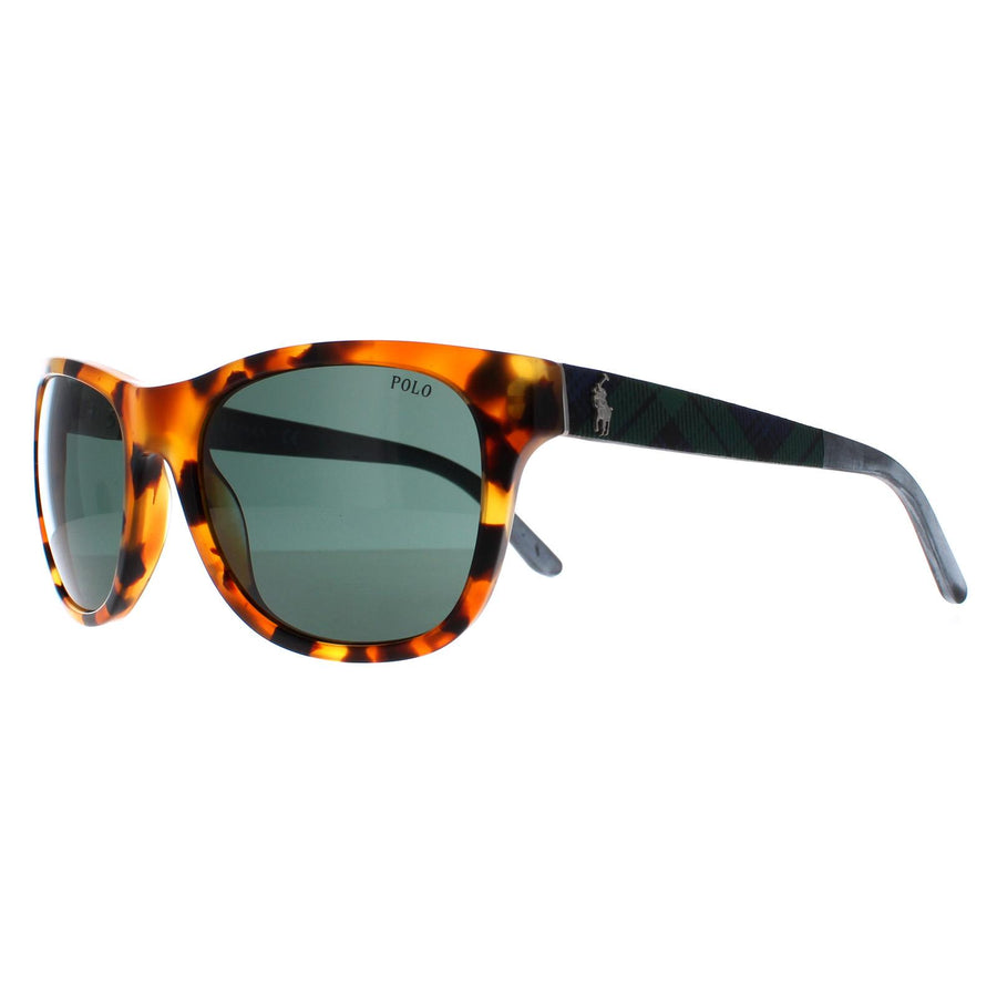Polo Ralph Lauren Sunglasses 4091 550171 Tokyo Havana & Tartan Grey Green